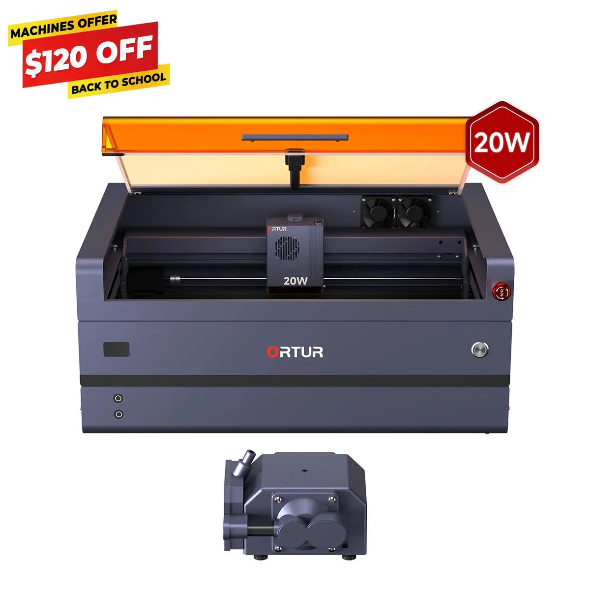 Ortur H20 Laser Engraving & Cutting Machine 2W IR/10W/20W/40W