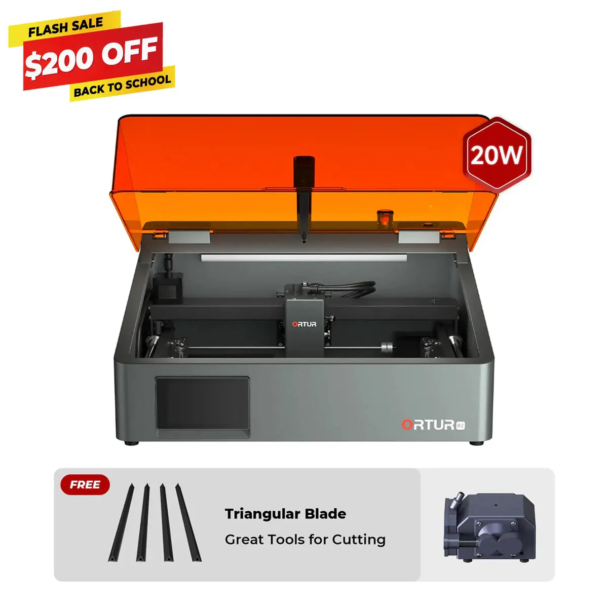 Ortur R2 Smart Laser Engraver 1.3W IR/10W/20W