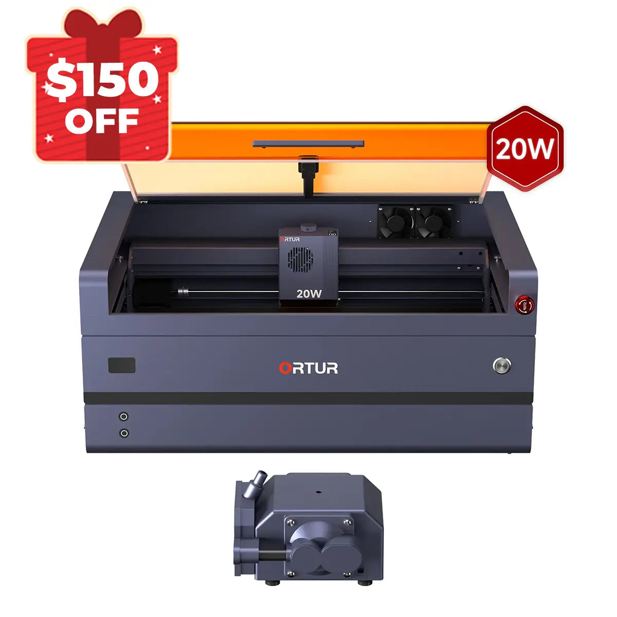 Ortur H20 Laser Engraving & Cutting Machine 2W IR/10W/20W/40W