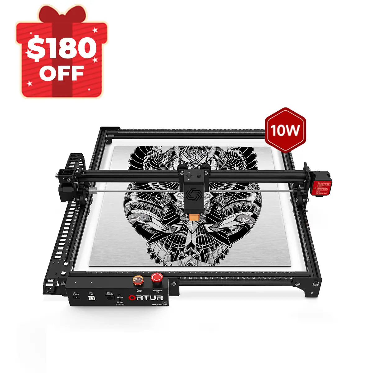 Ortur LM2 Pro S2 Laser Engraving & Cutting Machine 15,000mm/min (10W/5W)