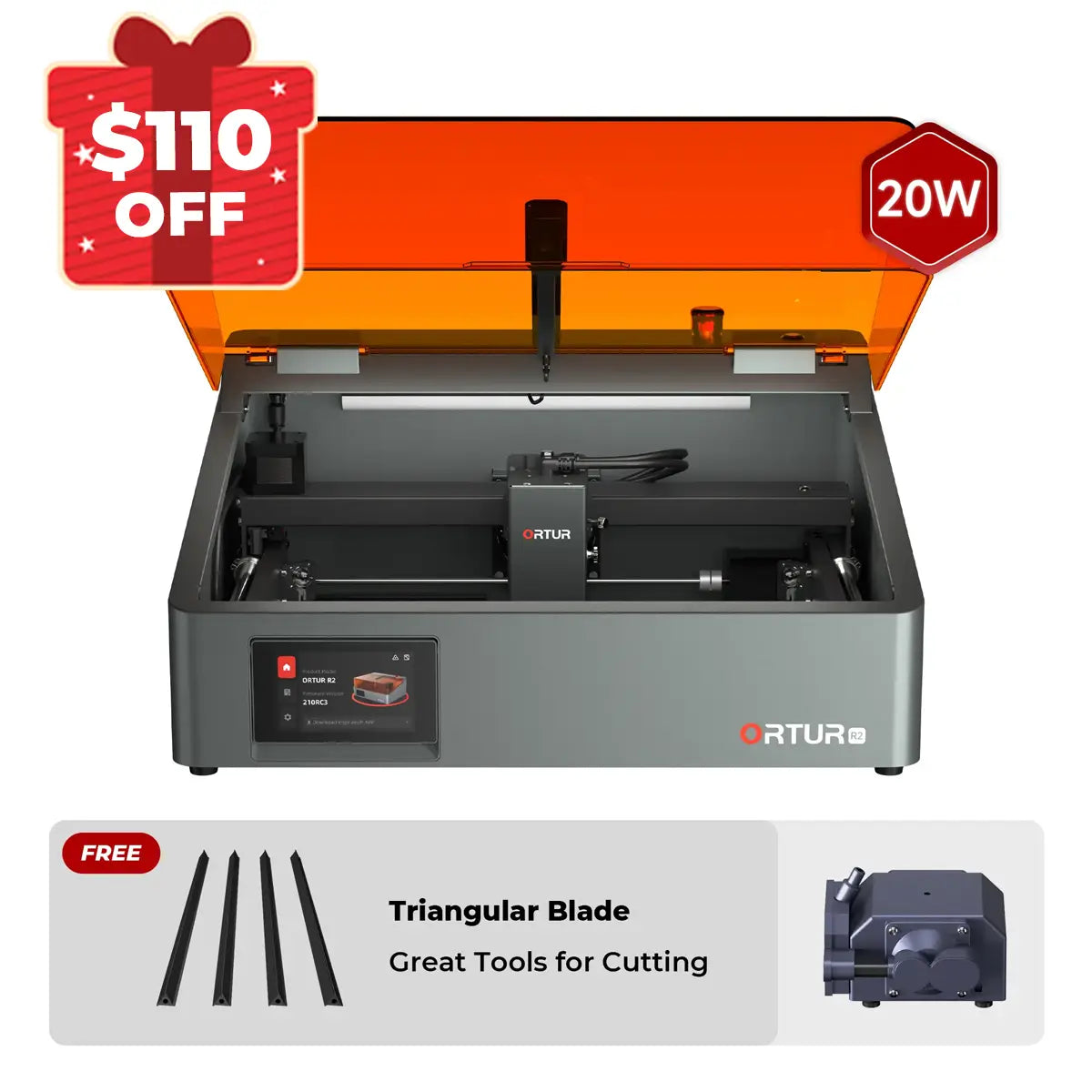 Ortur R2 Smart Laser Engraver 1.3W IR/10W/20W