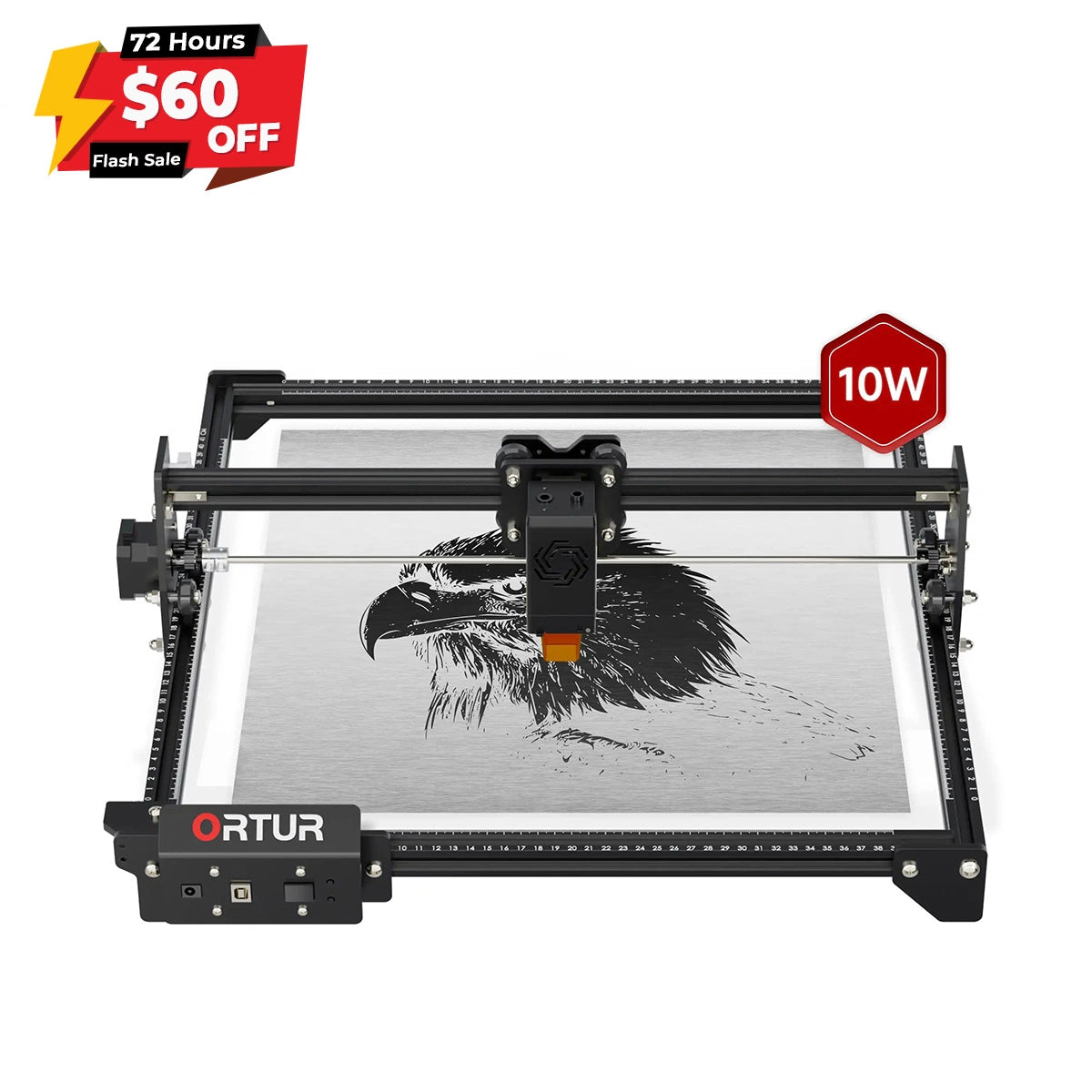 Ortur LM2 S2 Laser Engraving & Cutting Machine 5,000mm/min (10W/5W/1.6W)