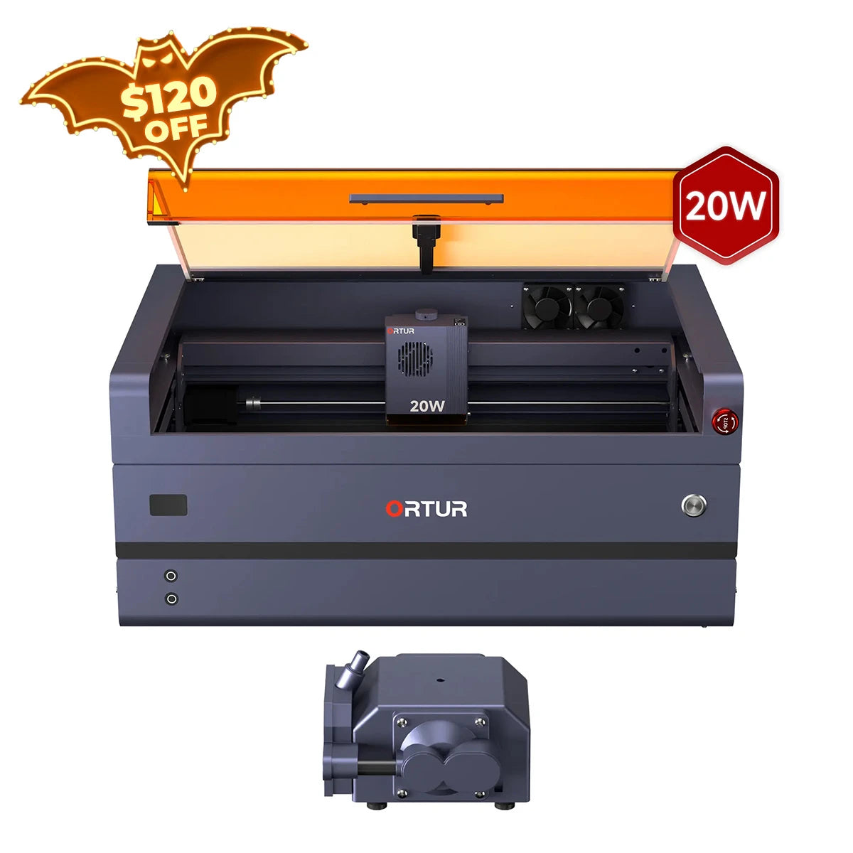 Ortur H20 Laser Engraving & Cutting Machine 2W IR/10W/20W/40W
