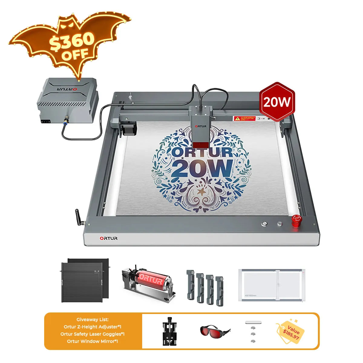 Ortir LM3 Máquina de grabado y corte láser 20.000 mm/min (40W/20W/10W)
