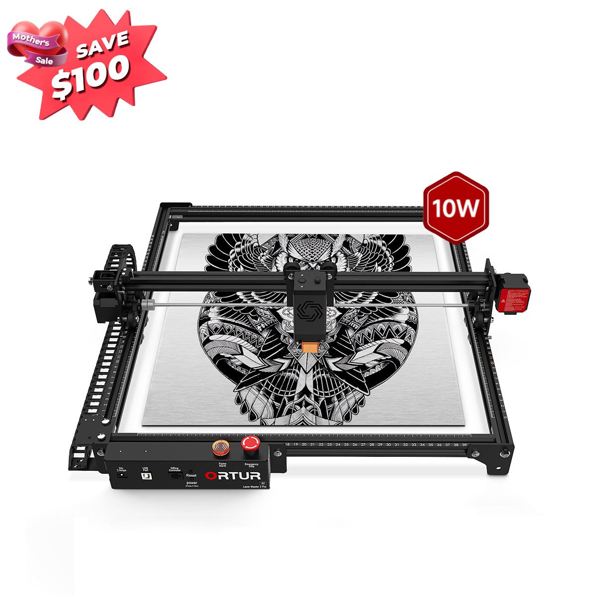 Ortur LM2 Pro S2 Laser Engraving & Cutting Machine 15,000mm/min (10W/5W)