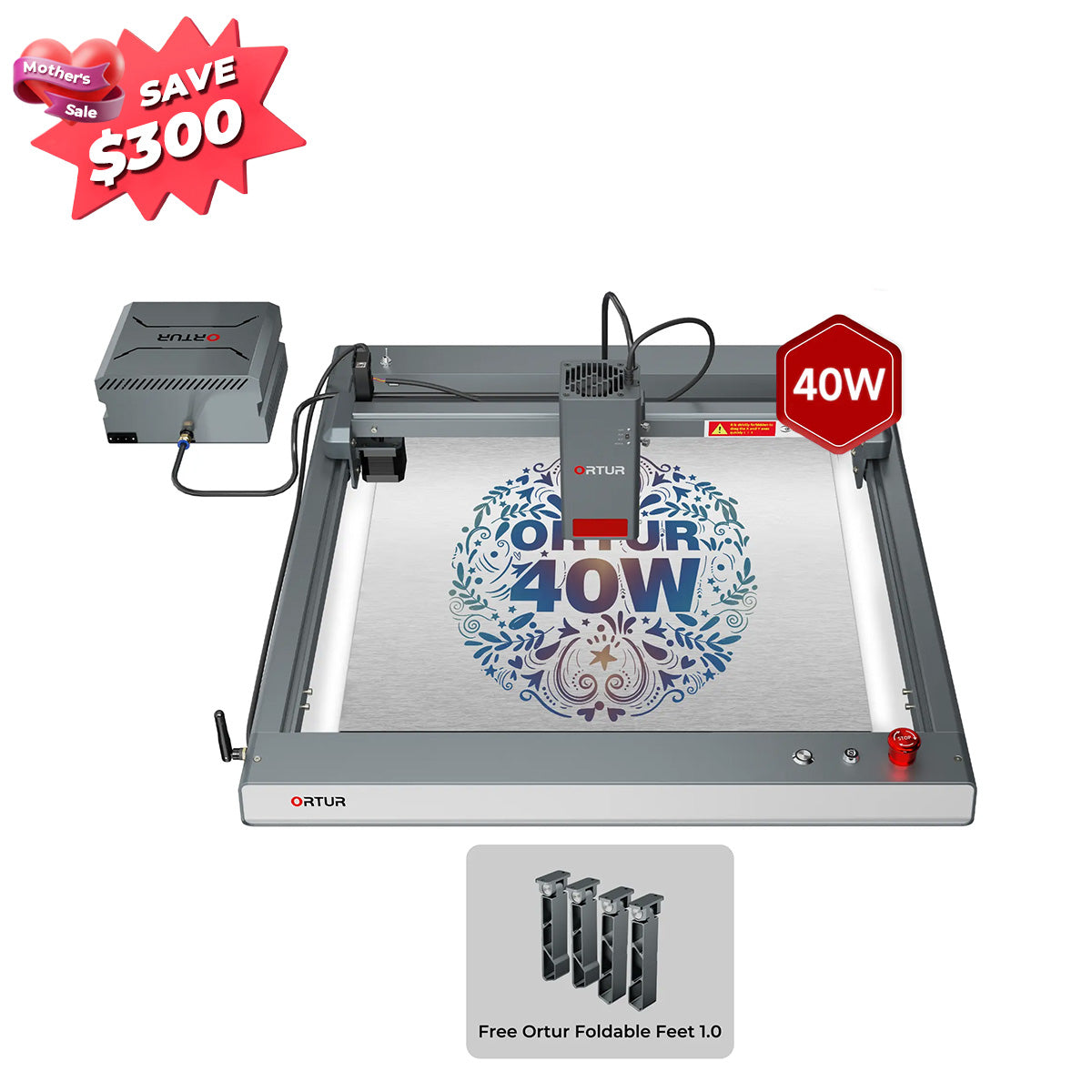 Ortur LM3 Laser Engraving & Cutting Machine 20,000mm/min (40W/20W/10W)