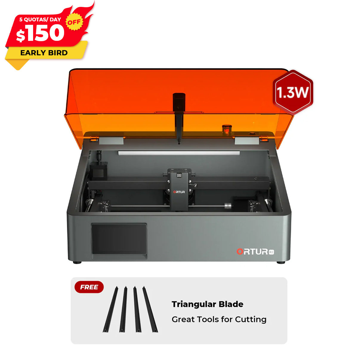 Ortur R2 Smart Laser Engraver 1.3W IR/10W/20W