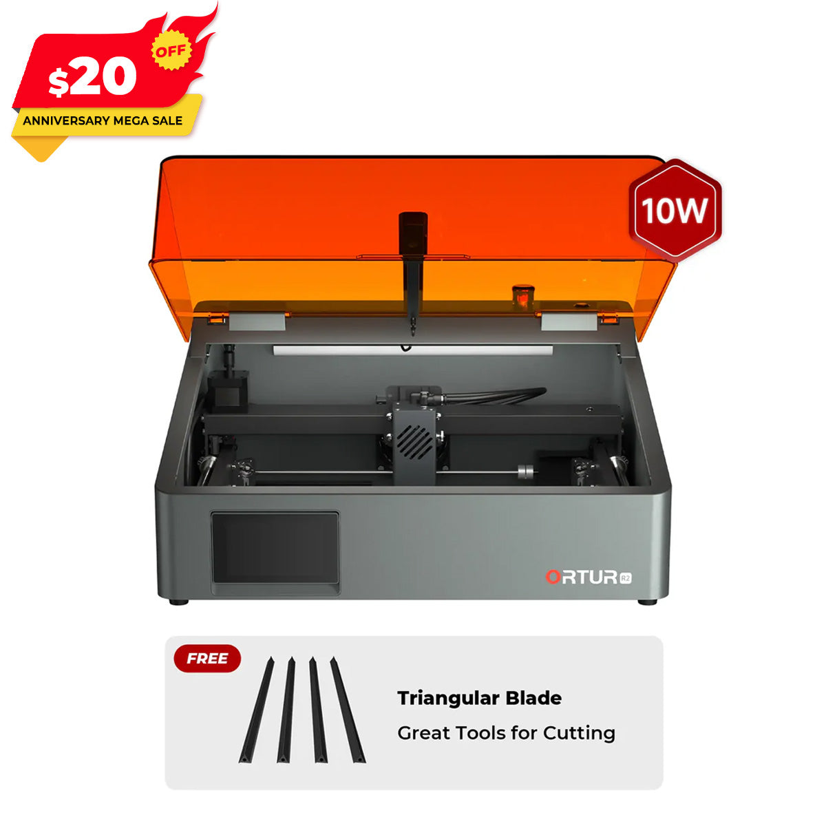 Ortur R2 Smart Laser Engraver 1.3W IR/10W/20W