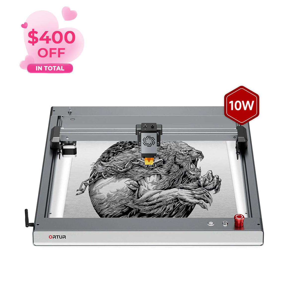 Ortur LM3 Laser Engraving & Cutting Machine 20,000mm/min (40W/20W/10W)