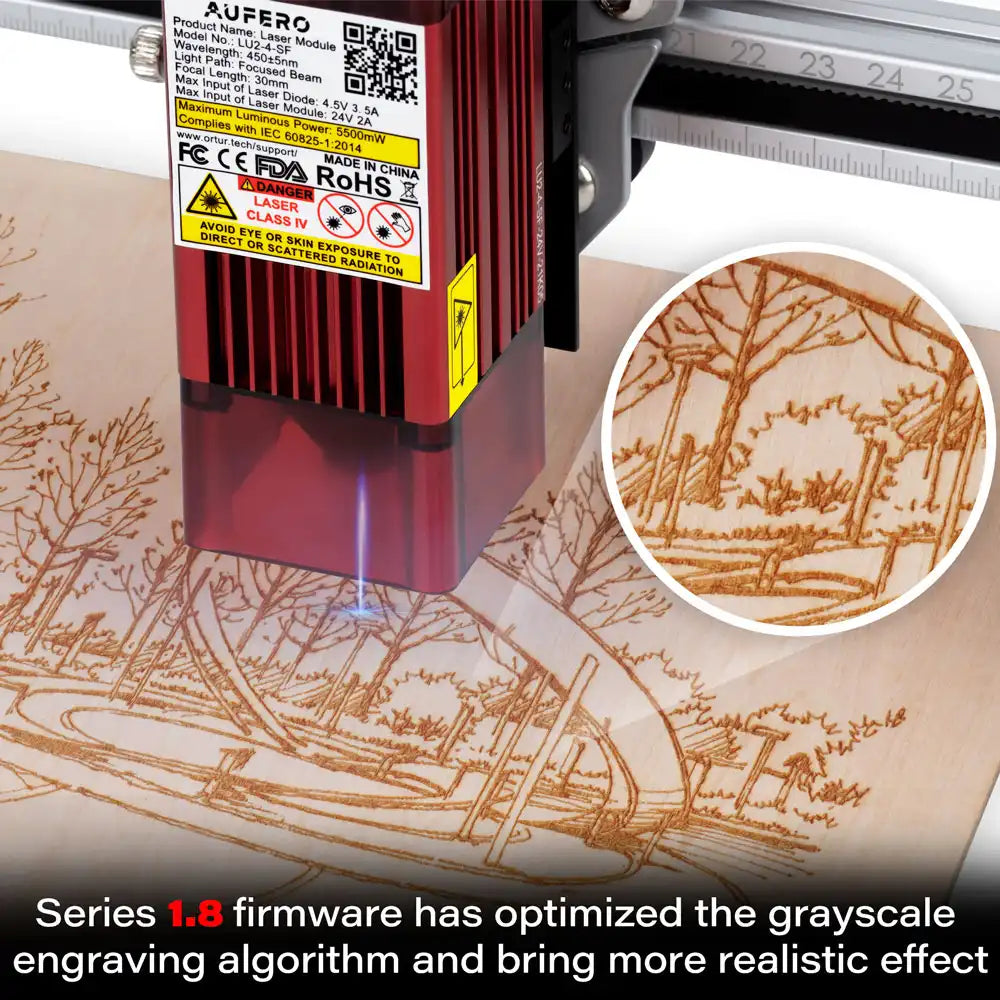 Aufero AL2 Laser Engraving & Cutting Machine 15,000mm/min (5W/1.6W) 03
