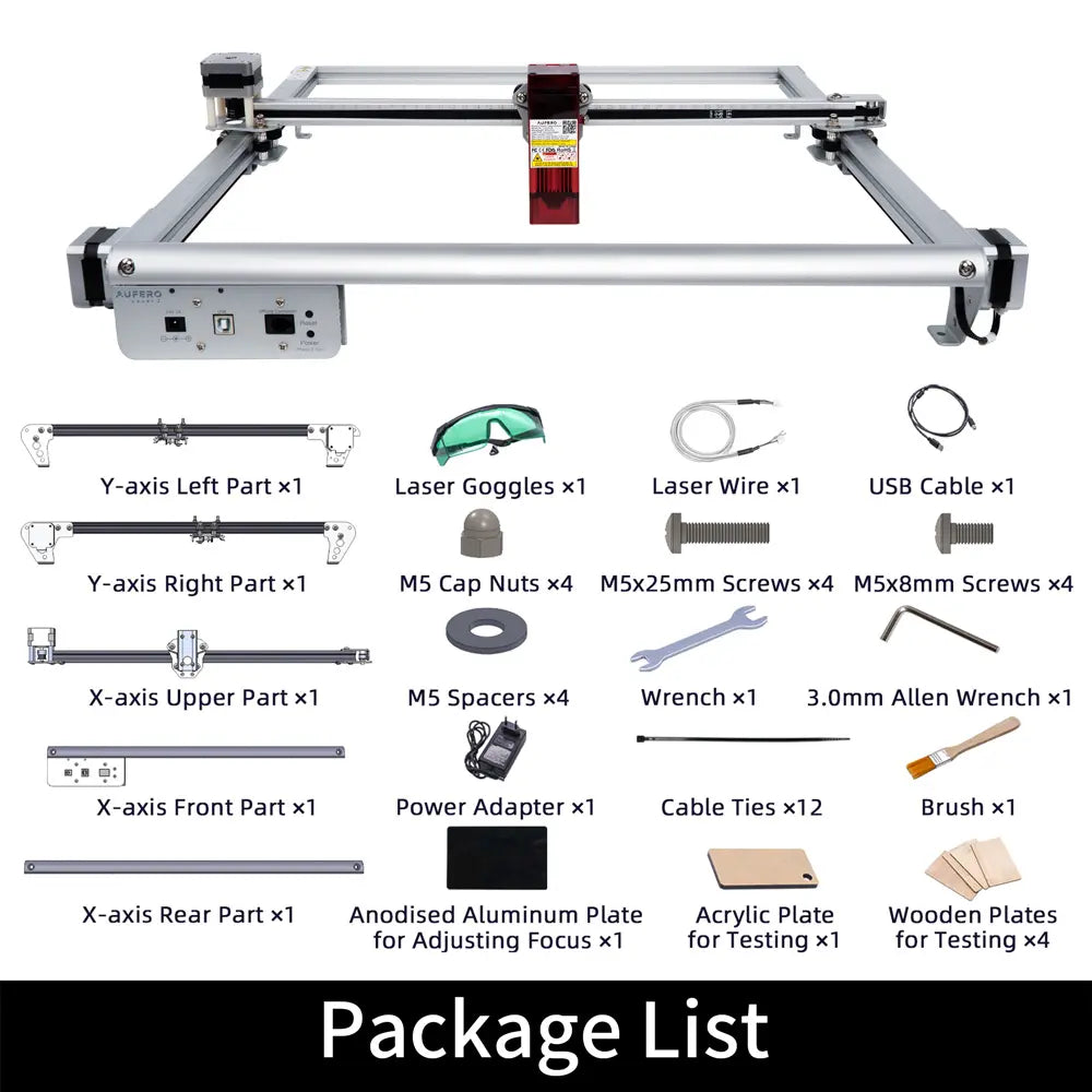 Aufero AL2 Laser Engraving & Cutting Machine 15,000mm/min (5W/1.6W) 07