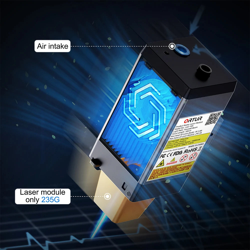 Ortur LU2-10A Laser Module Engraving Speed up to 15,000mm/min