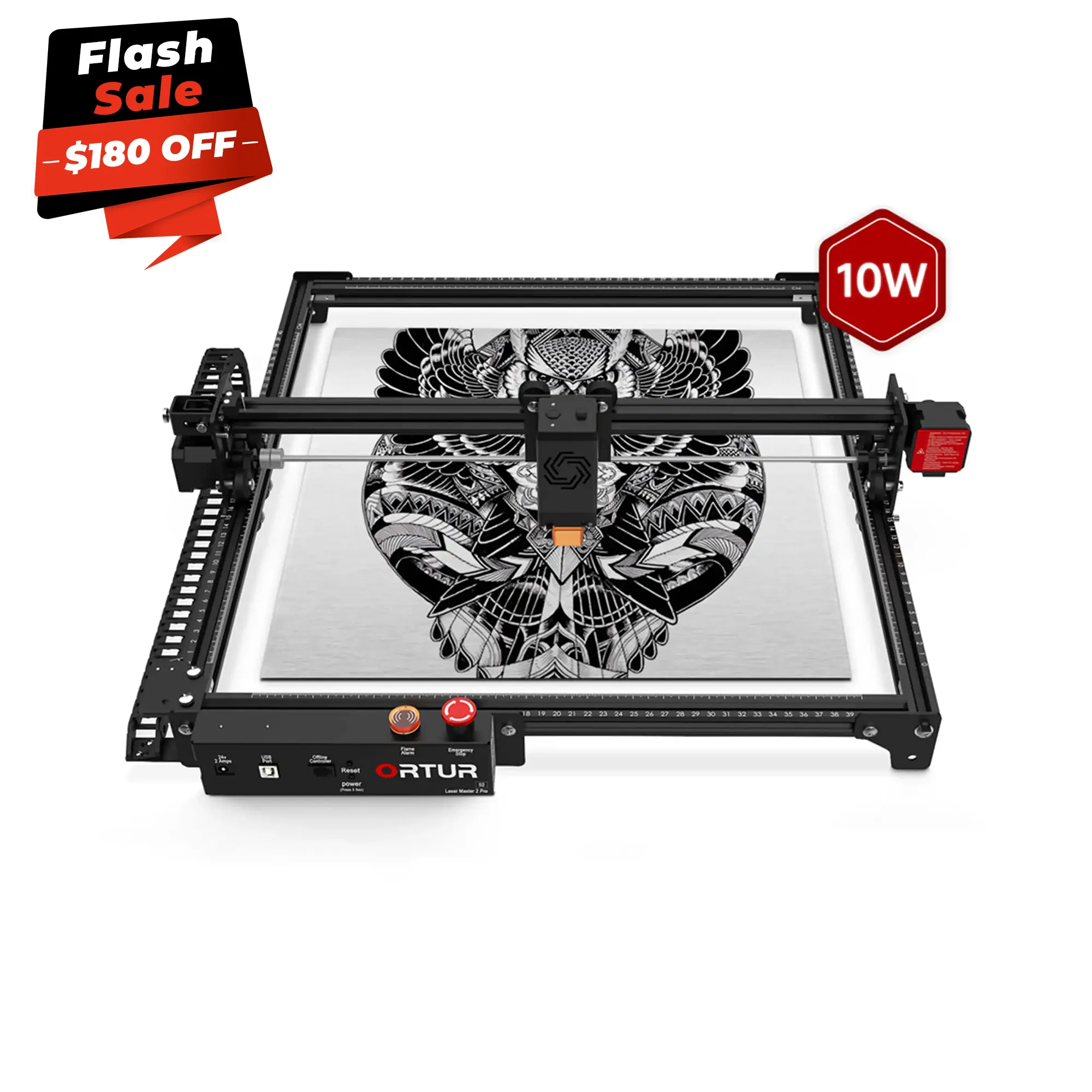 Gravure et découpeuse de laser d'Ortur LM2 pro S2 15,000 mm/min (10W/5W)