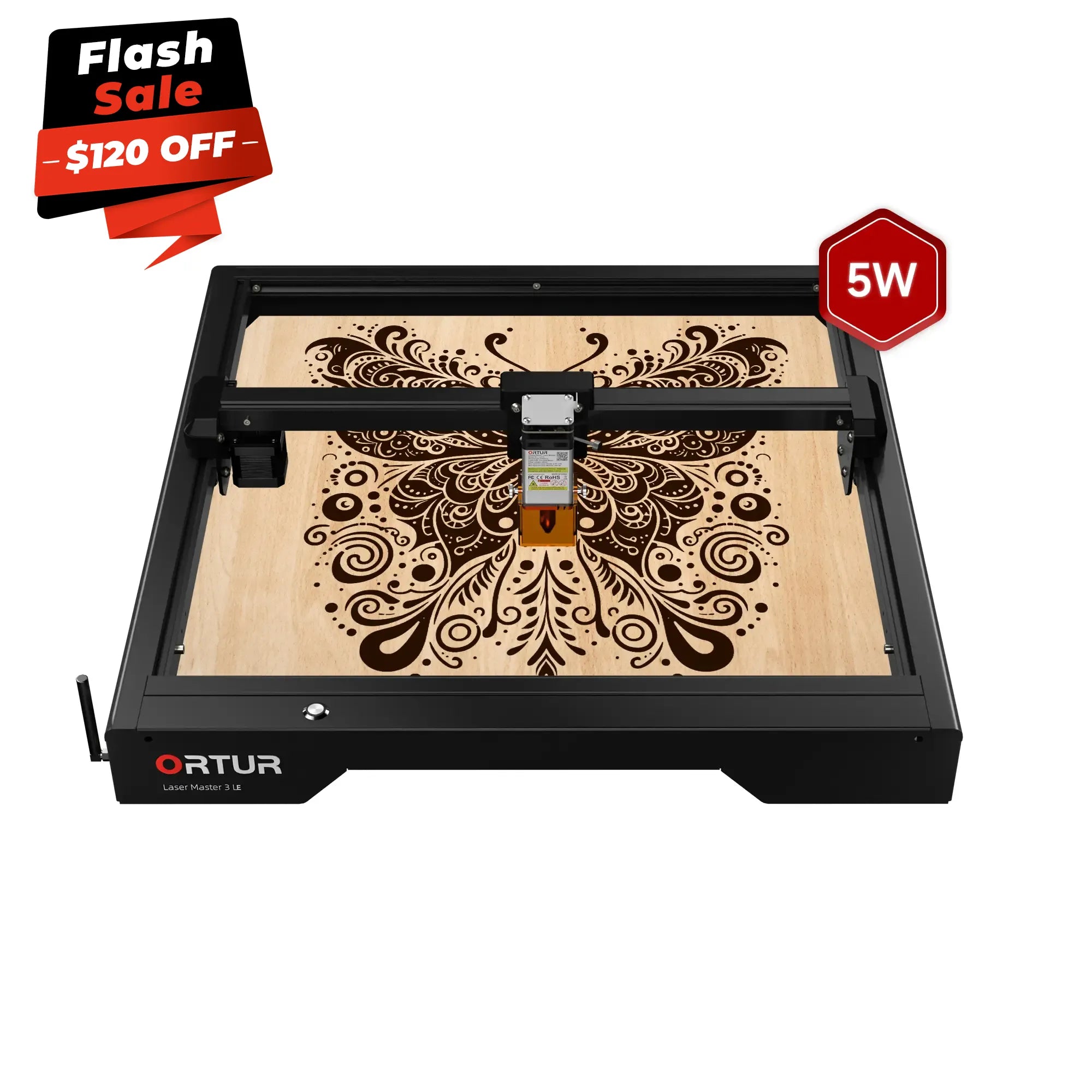 Ortur Laser Master 3 LE 5W Laser Engraving & Cutting Machine 15,000mm/min