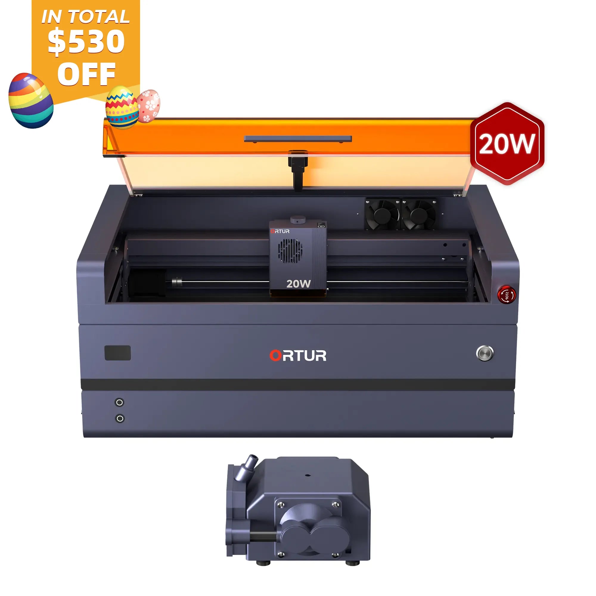 Ortur H20 Laser Engraving & Cutting Machine 2W IR/10W/20W/40W