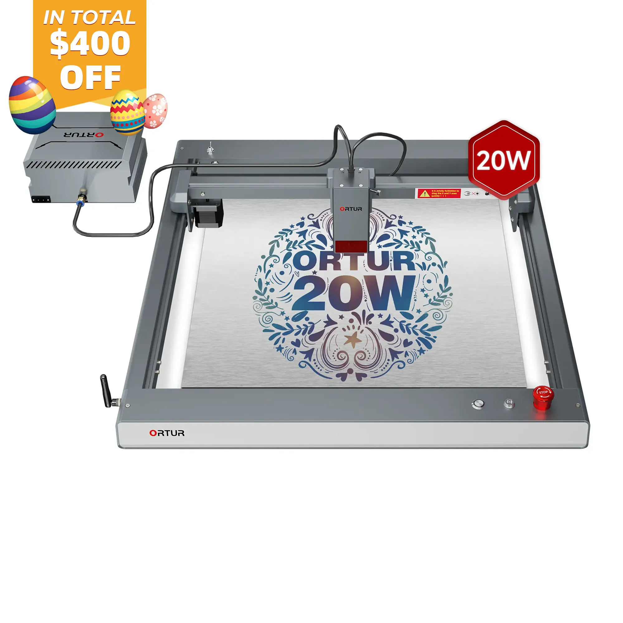 Ortur LM3 Laser Engraving & Cutting Machine 20,000mm/min (40W/20W/10W)