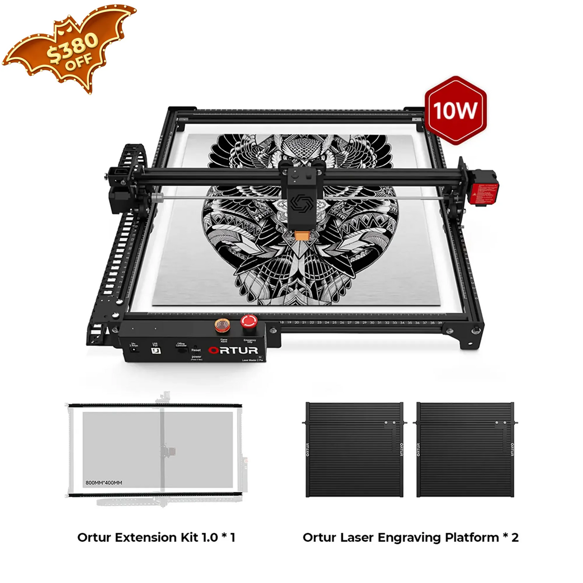 Ortur LM2 Pro S2 Laser Engraving & Cutting Machine 15,000mm/min (10W/5W)
