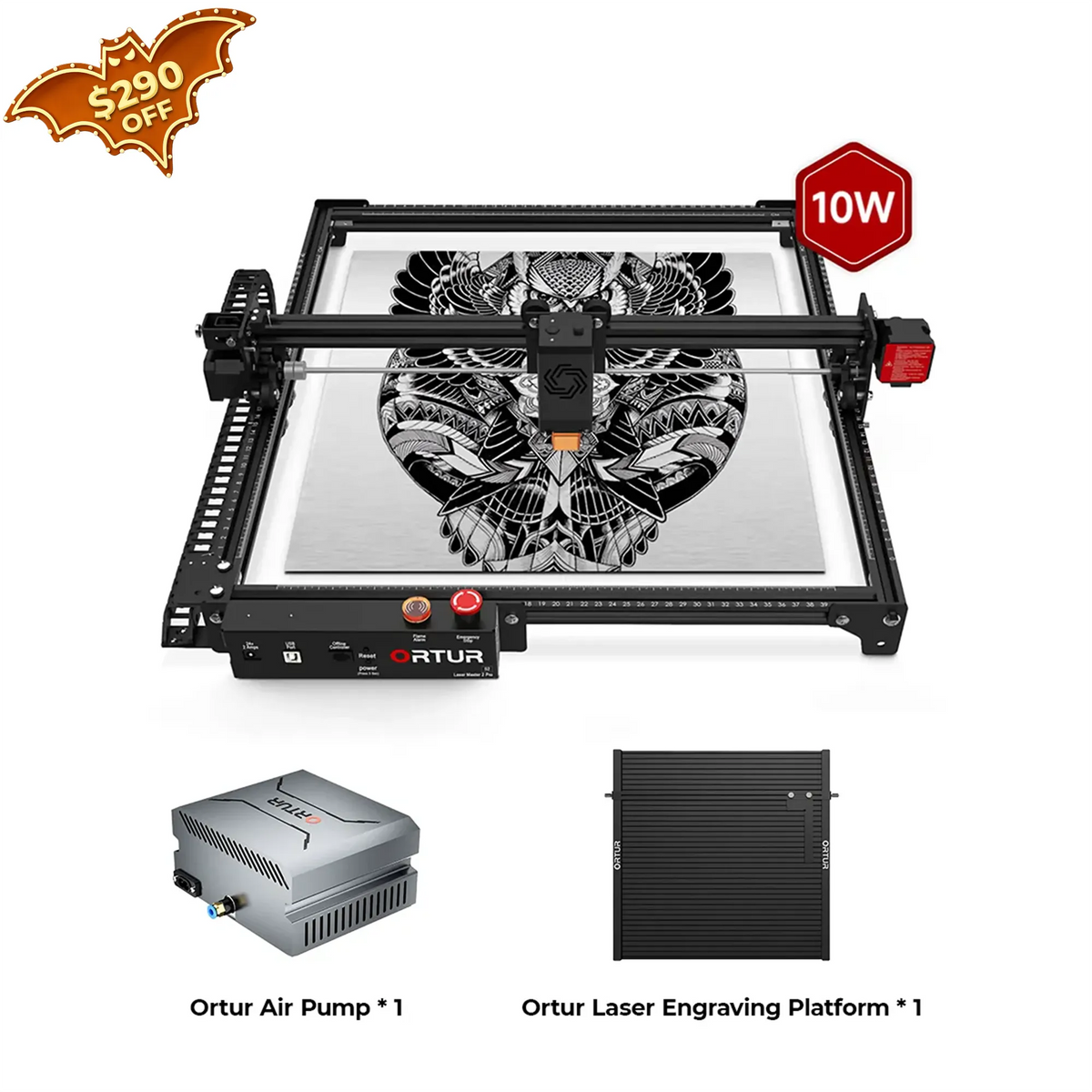 Ortur LM2 Pro S2 Laser Engraving & Cutting Machine 15,000mm/min (10W/5W)