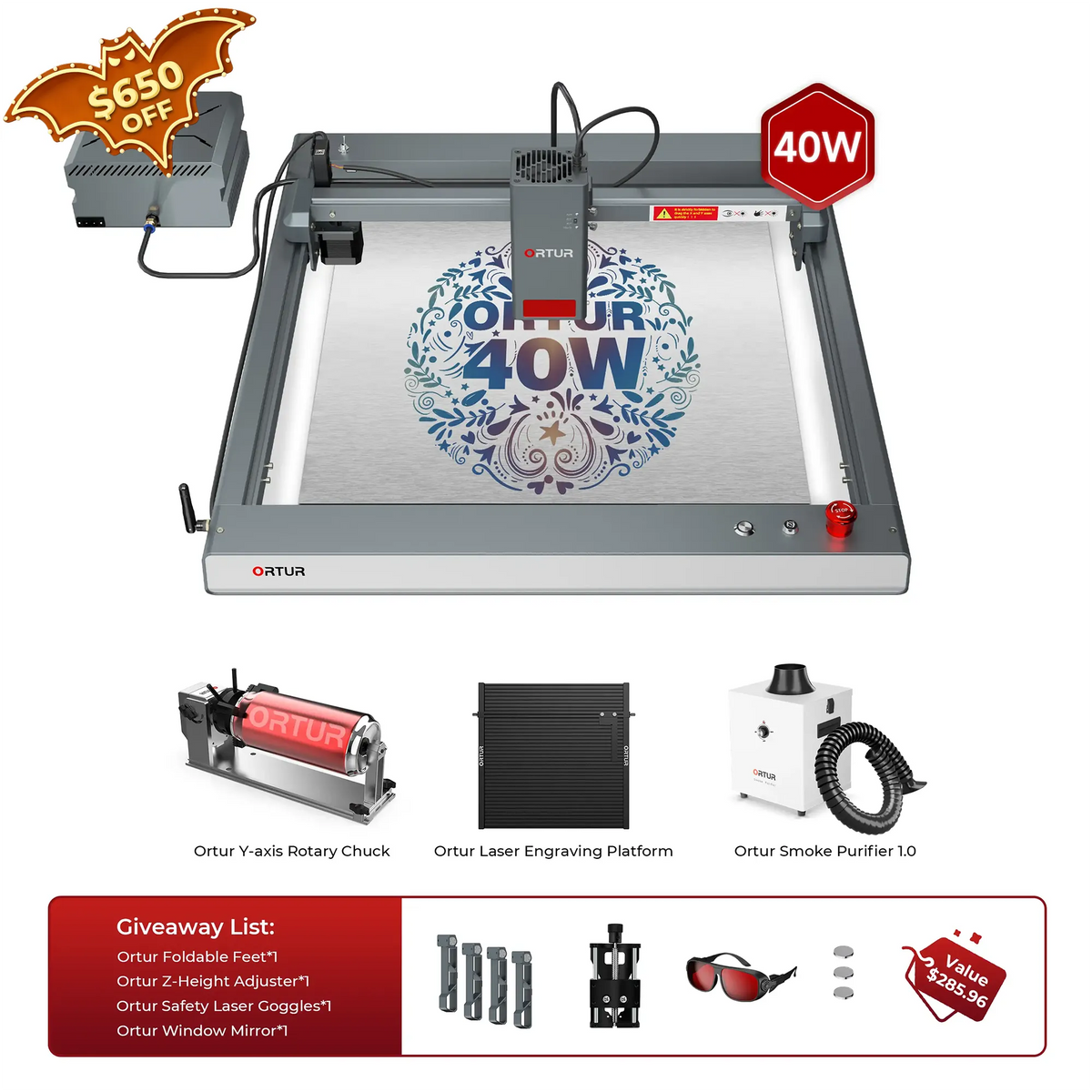 Gravure de laser d'Ortir LM3 et découpeuse 20,000 mm/min (40W/20W/10W)