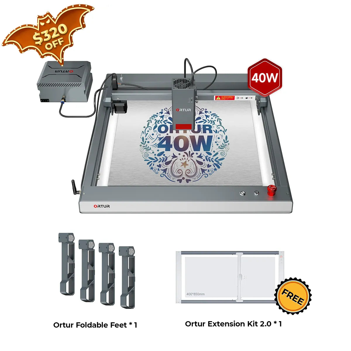 Gravure de laser d'Ortir LM3 et découpeuse 20,000 mm/min (40W/20W/10W)