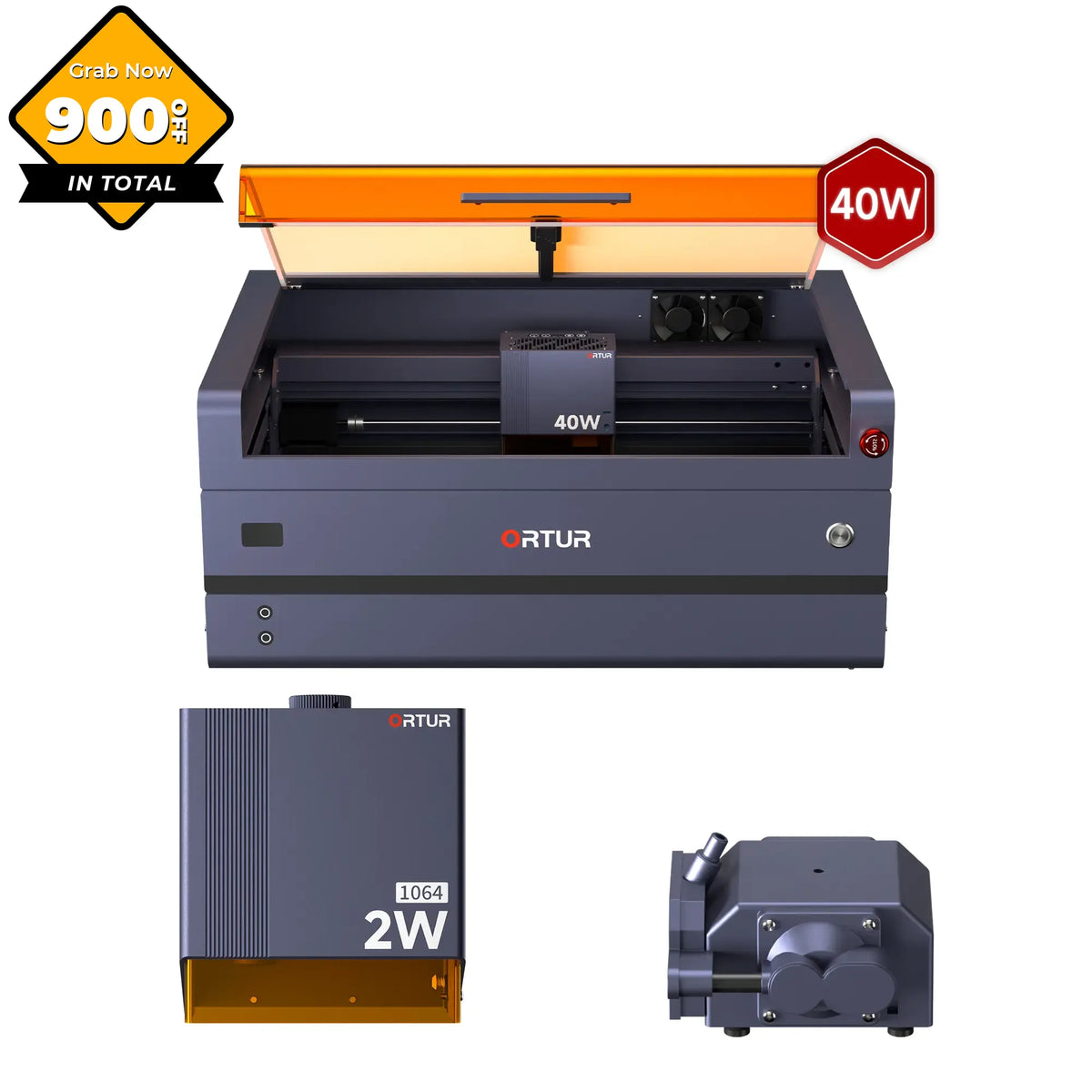 Máquina de corte y grabado láser Ortur H20 2W IR/10W/20W/40W