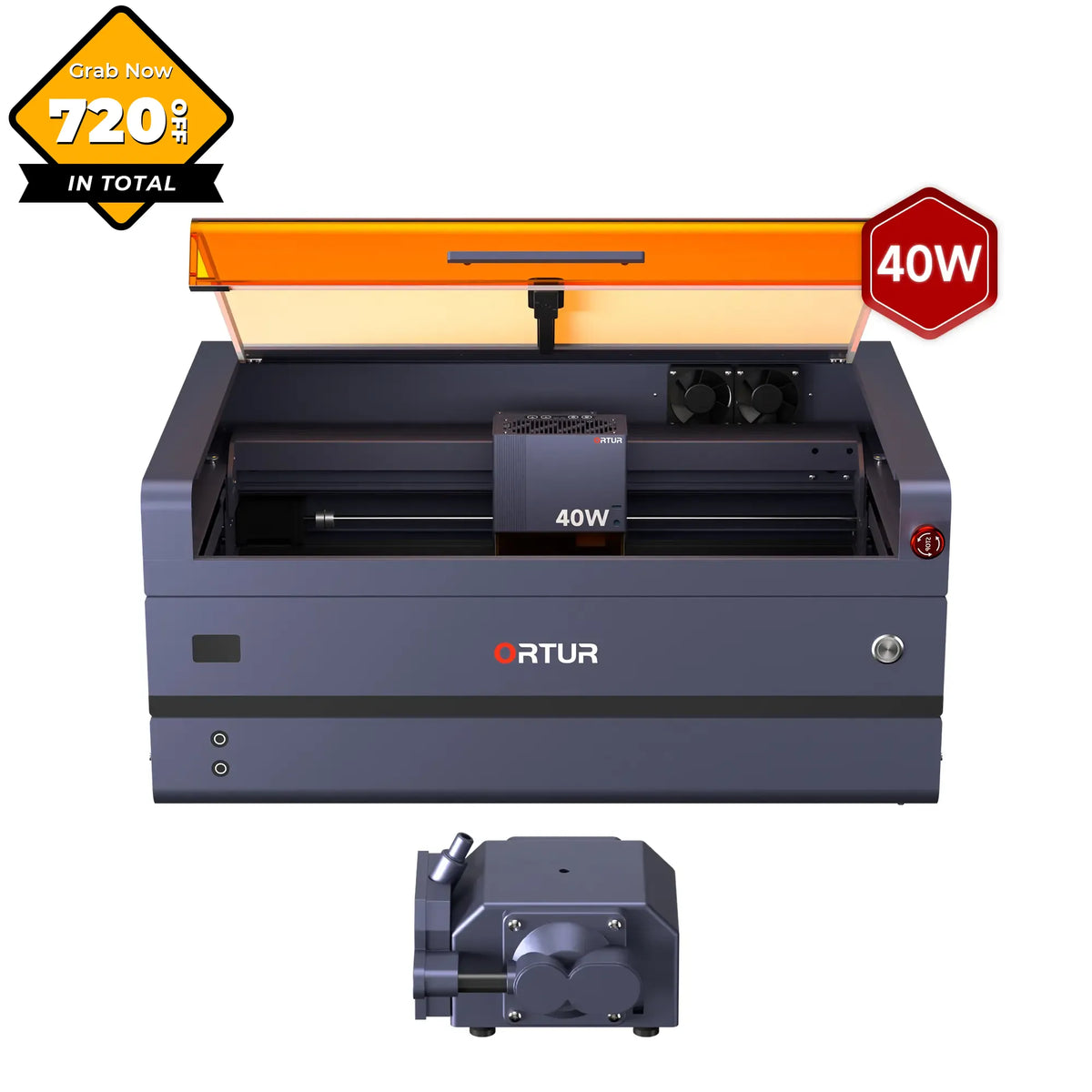 Máquina de corte y grabado láser Ortur H20 2W IR/10W/20W/40W