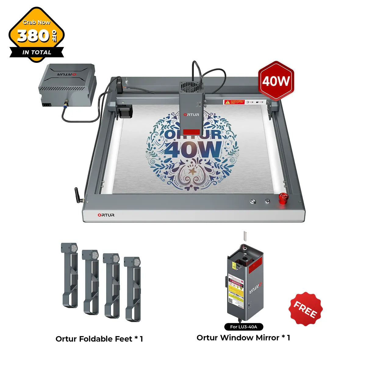 Ortur LM3 Laser Engraving & Cutting Machine 20,000mm/min (40W/20W/10W)