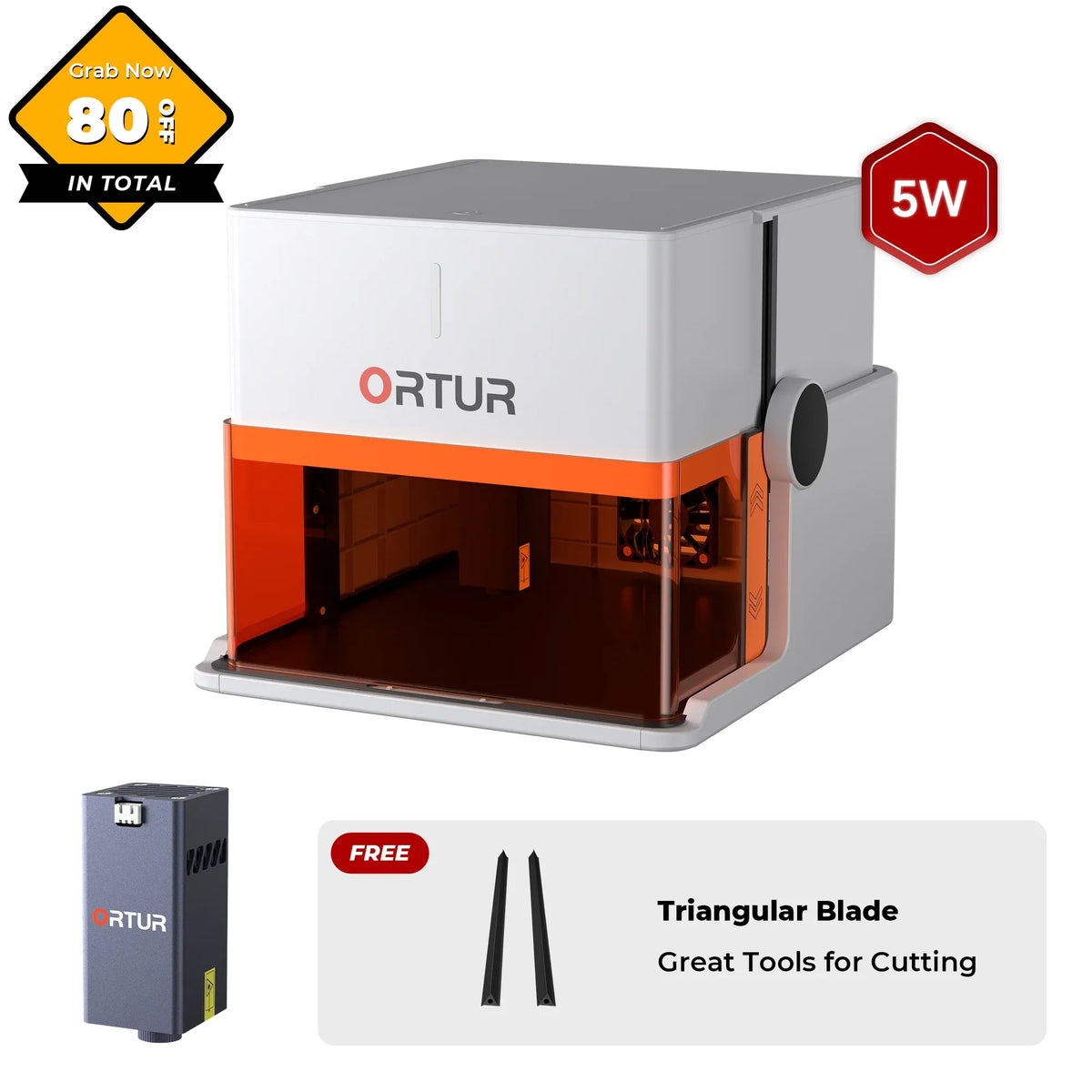 Ortur R1 Lasergravierer 1,3 W IR/5 W