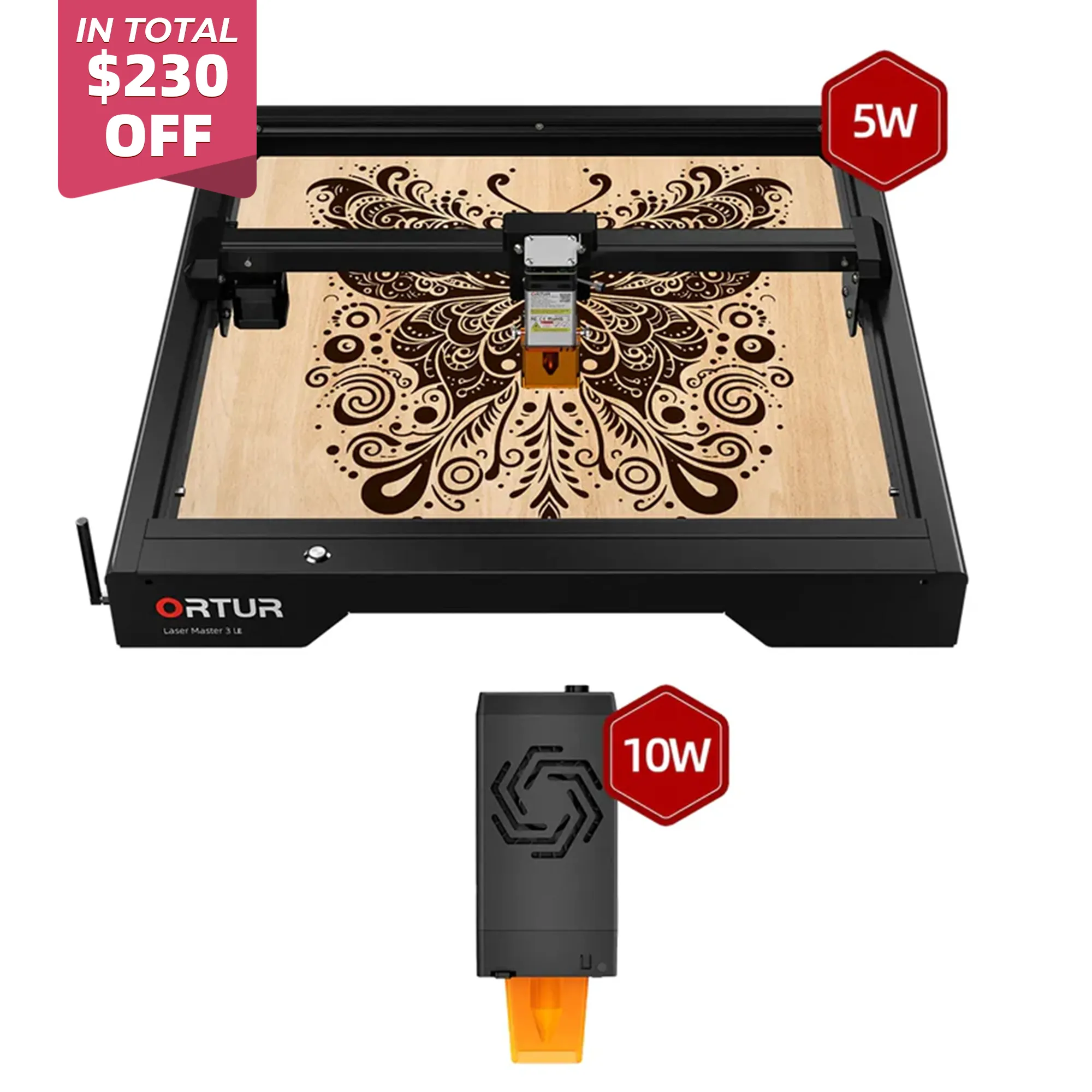 Ortur Laser Master 3 LE 5W Laser Engraving & Cutting Machine 15,000mm/min