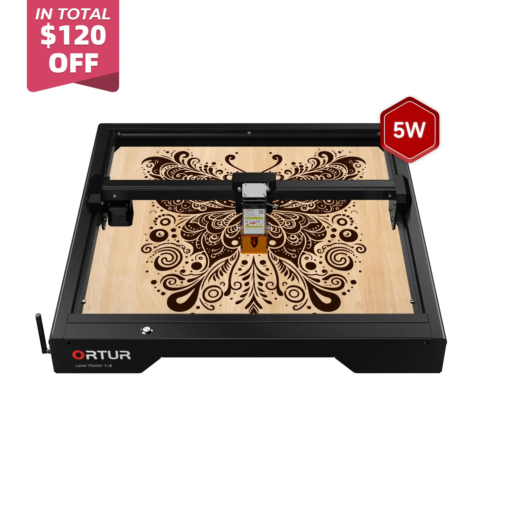 Ortur Laser Master 3 LE 5W Laser Engraving & Cutting Machine 15,000mm/min