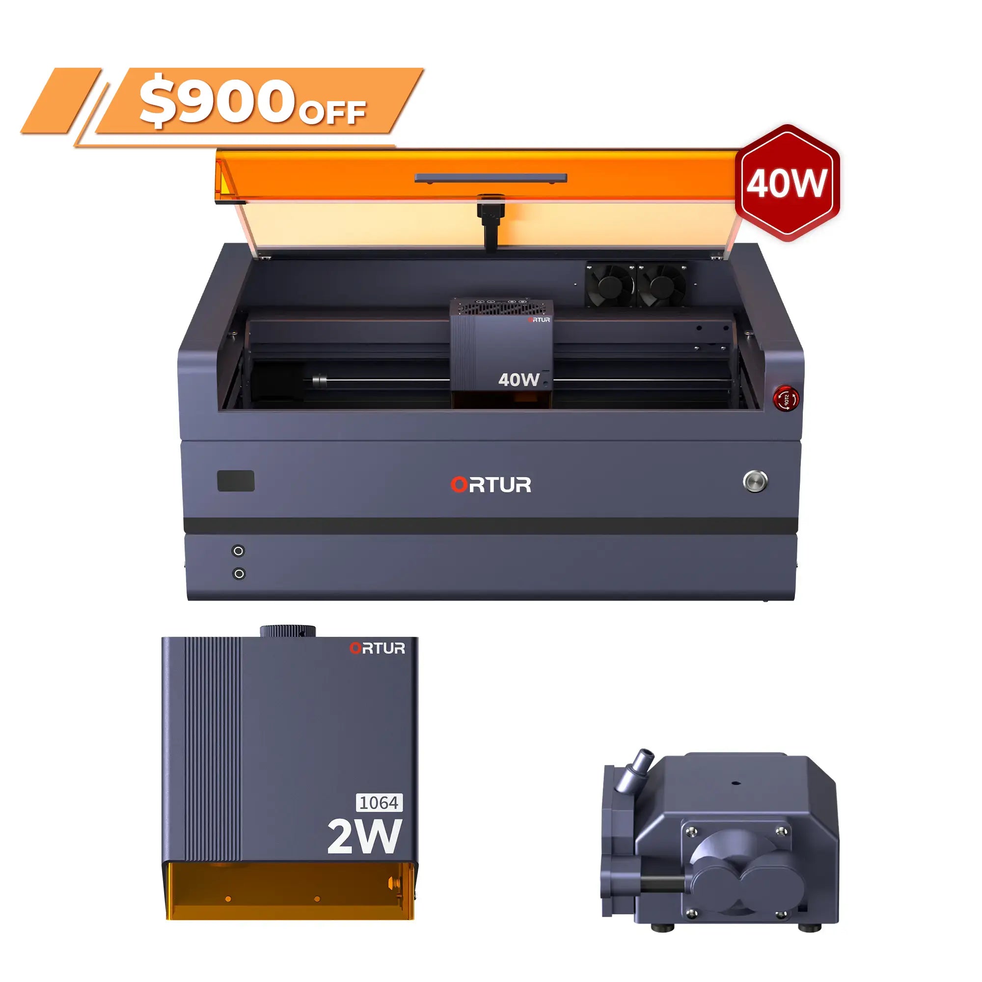Ortur H20 Lasergravur- und Schneidemaschine 2 W IR/10 W/20 W/40 W