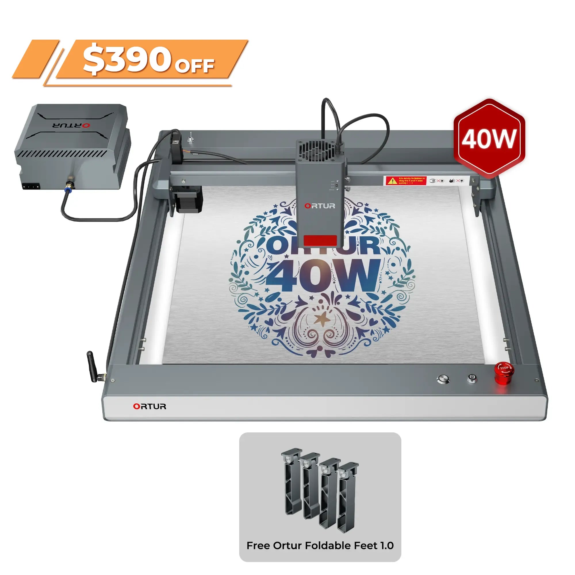 Ortur LM3 Laser Engraving & Cutting Machine 20,000mm/min (40W/20W/10W)
