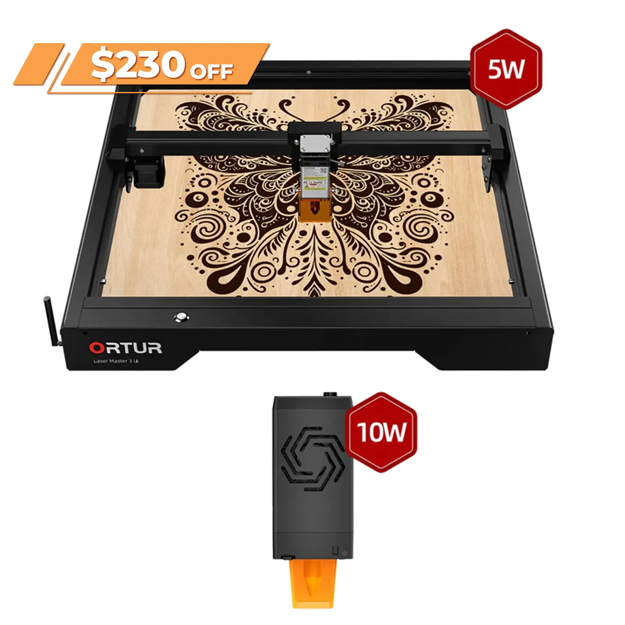 Orur lm3 LE Laser-Grat-& Cuting-Maschine 15.000mm/min (10W/5W)