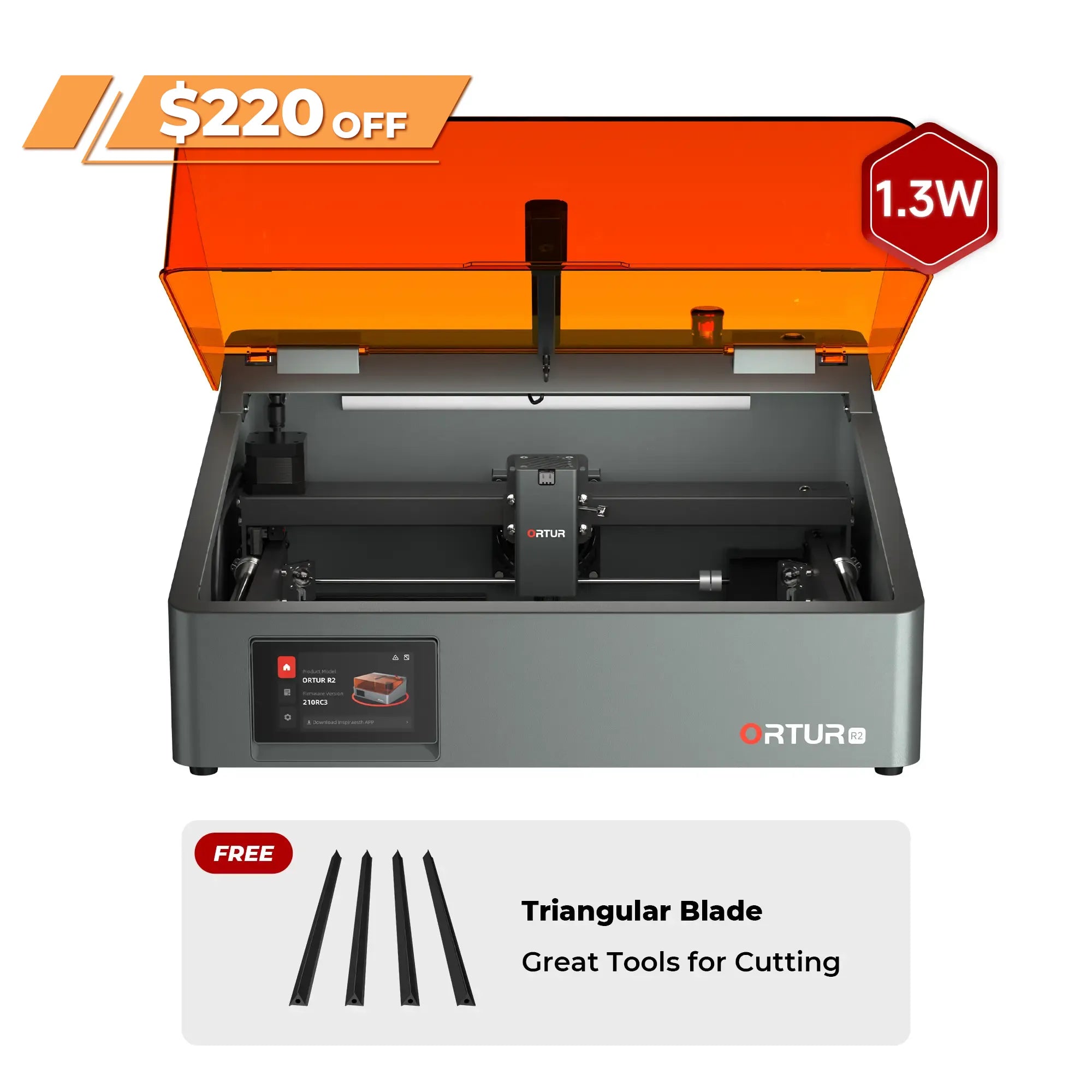 Ortur R2 Smart Laser Engraver 1.3W IR/10W/20W