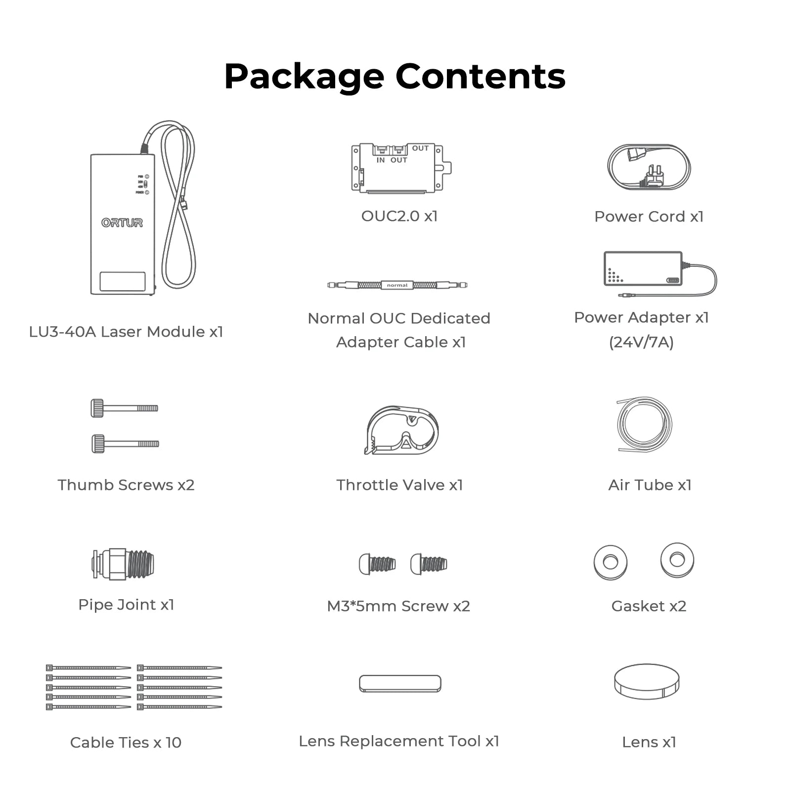 40W LU3-40A Laser Module for Ortur Laser Engraver 12