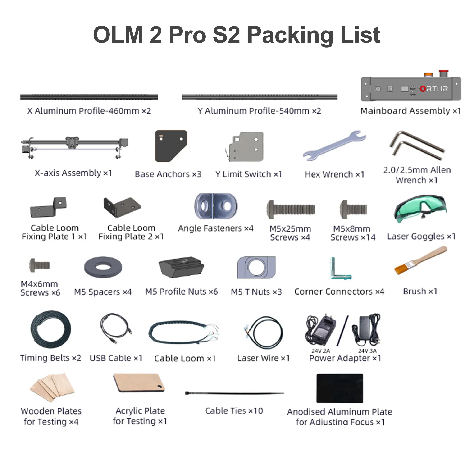 ortur-laser-engraver-frame-olm2ps2-packing-list