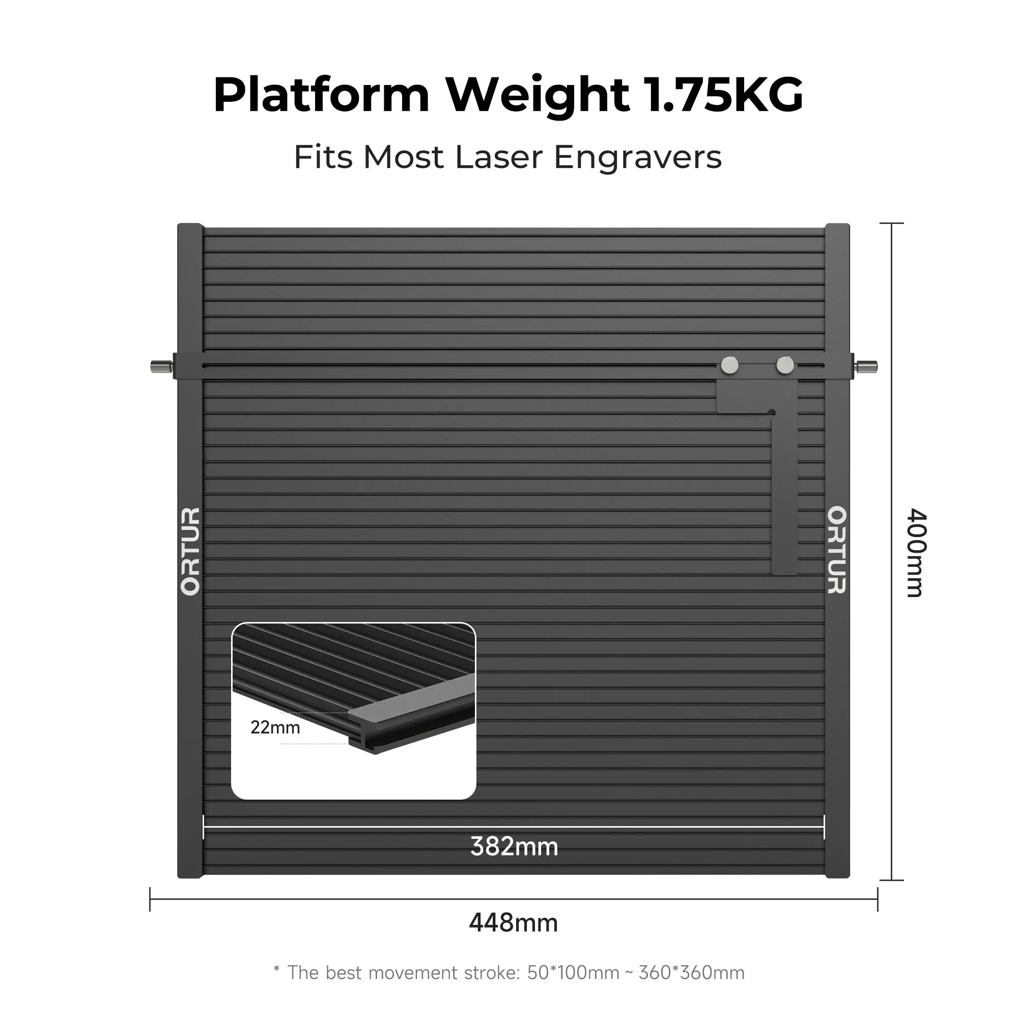 Ortur Laser Engraving Platform for Ortur & Aufero Laser Engraver (LEP1.0) 05