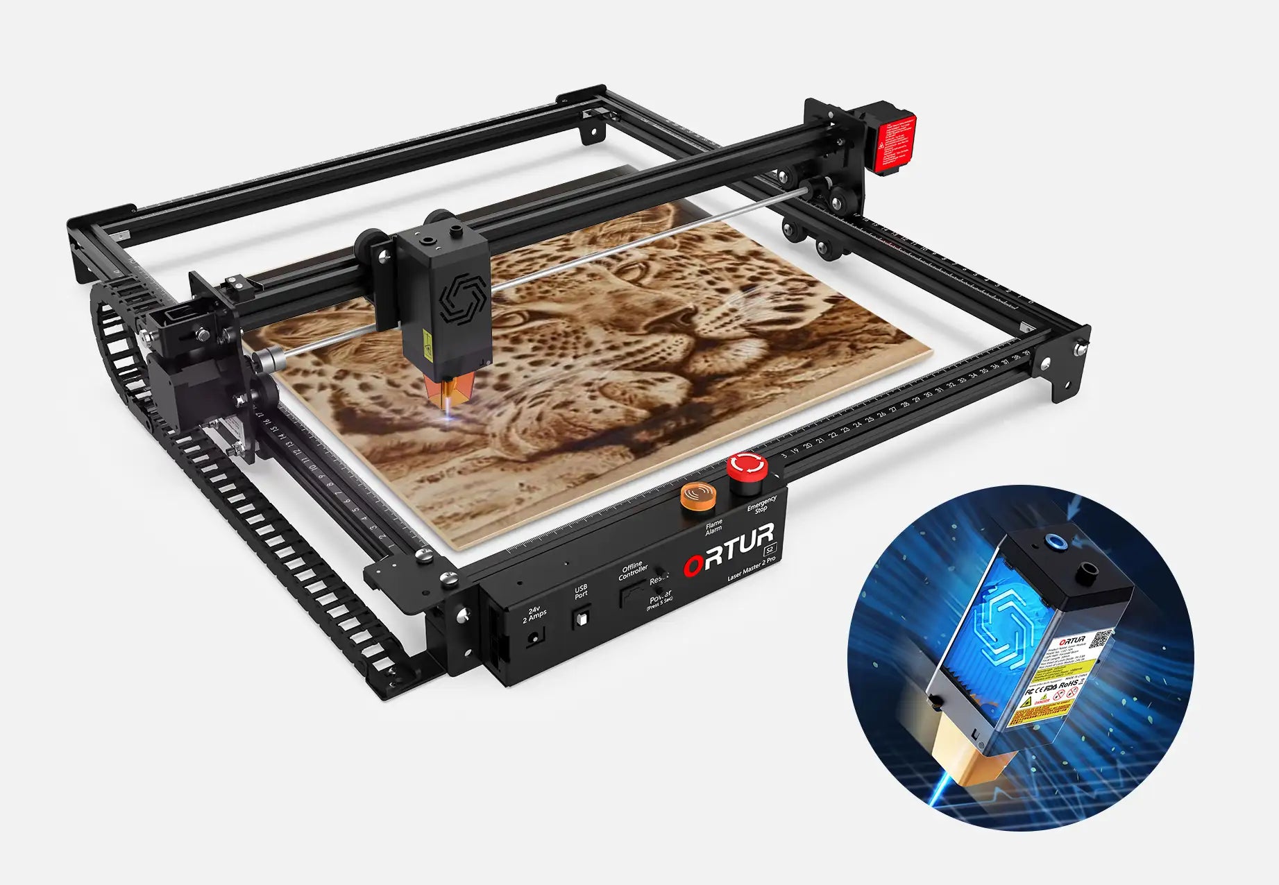 Ortur Laser Master 2 Pro S2 Speed up to 15,000mm/min