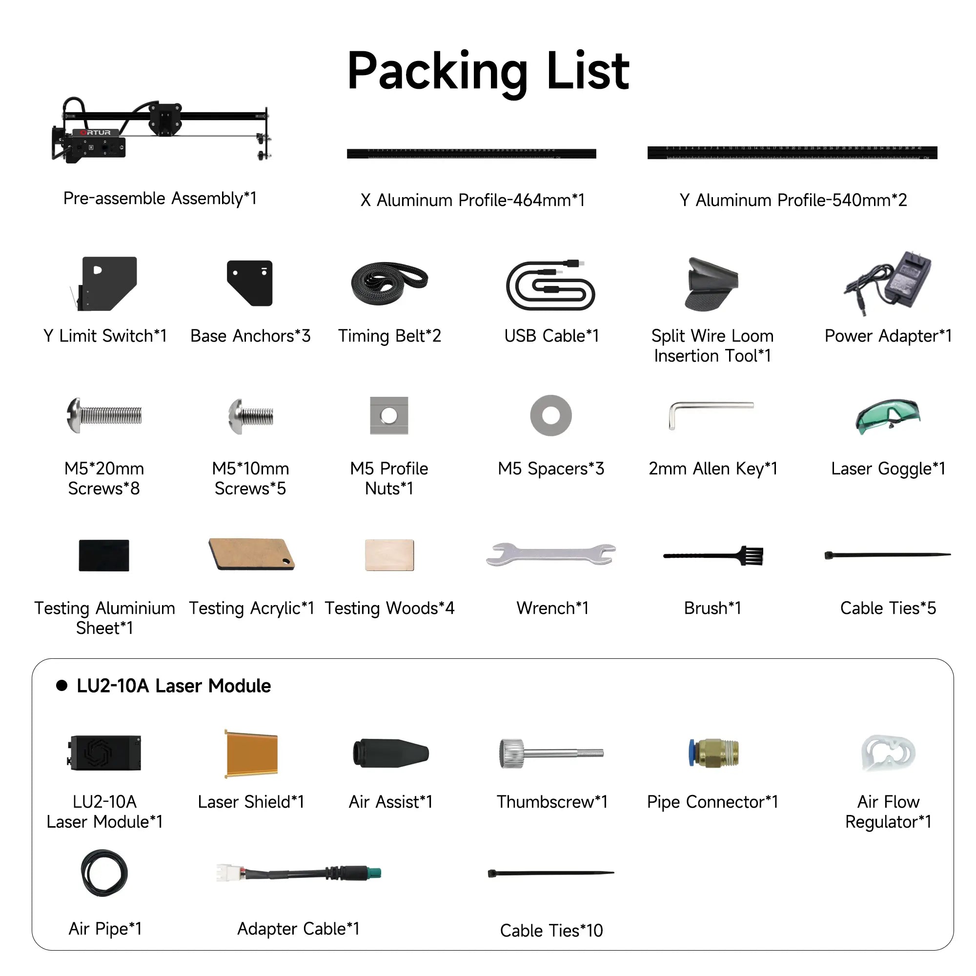 ortur-laser-master-2-s2-paking-list
