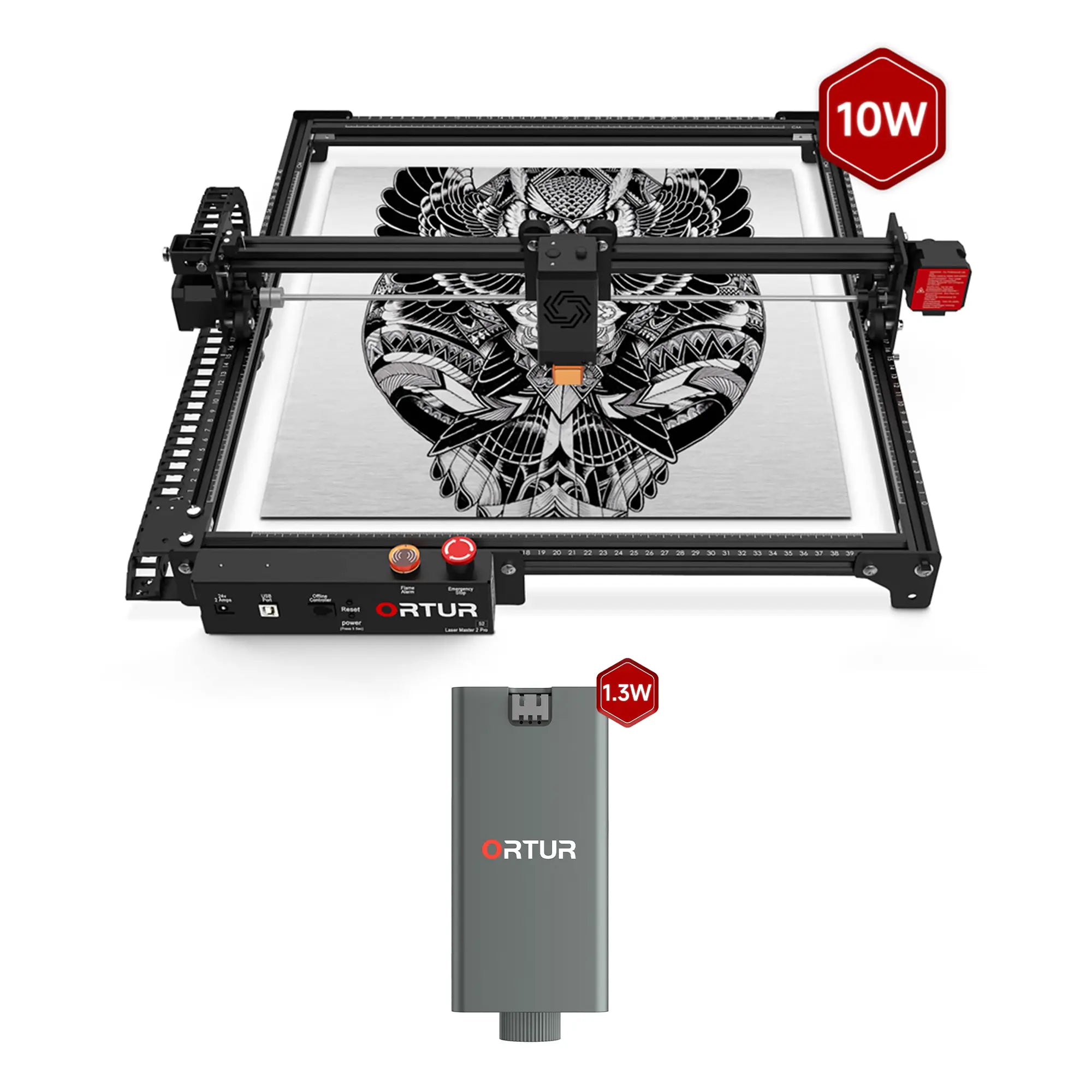 Gravure et découpeuse de laser d'Ortur LM2 pro S2 15,000 mm/min (10W/5W)
