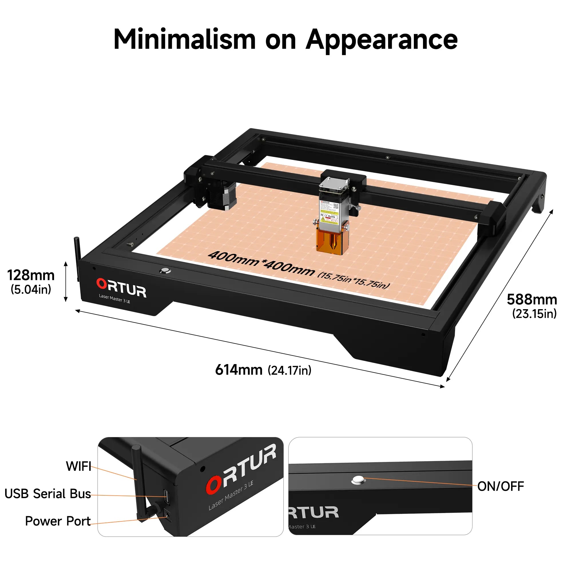 Ortur Laser Master 3 LE 5W Laser Engraving & Cutting Machine 15,000mm/min