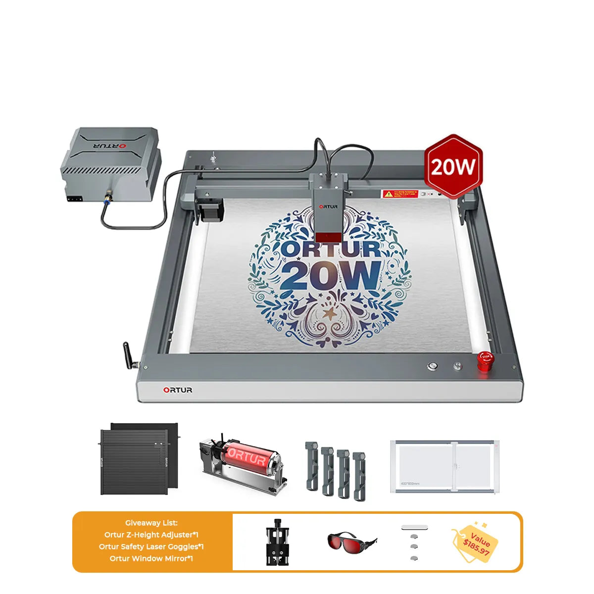 Ortir LM3 Máquina de grabado y corte láser 20.000 mm/min (40W/20W/10W)