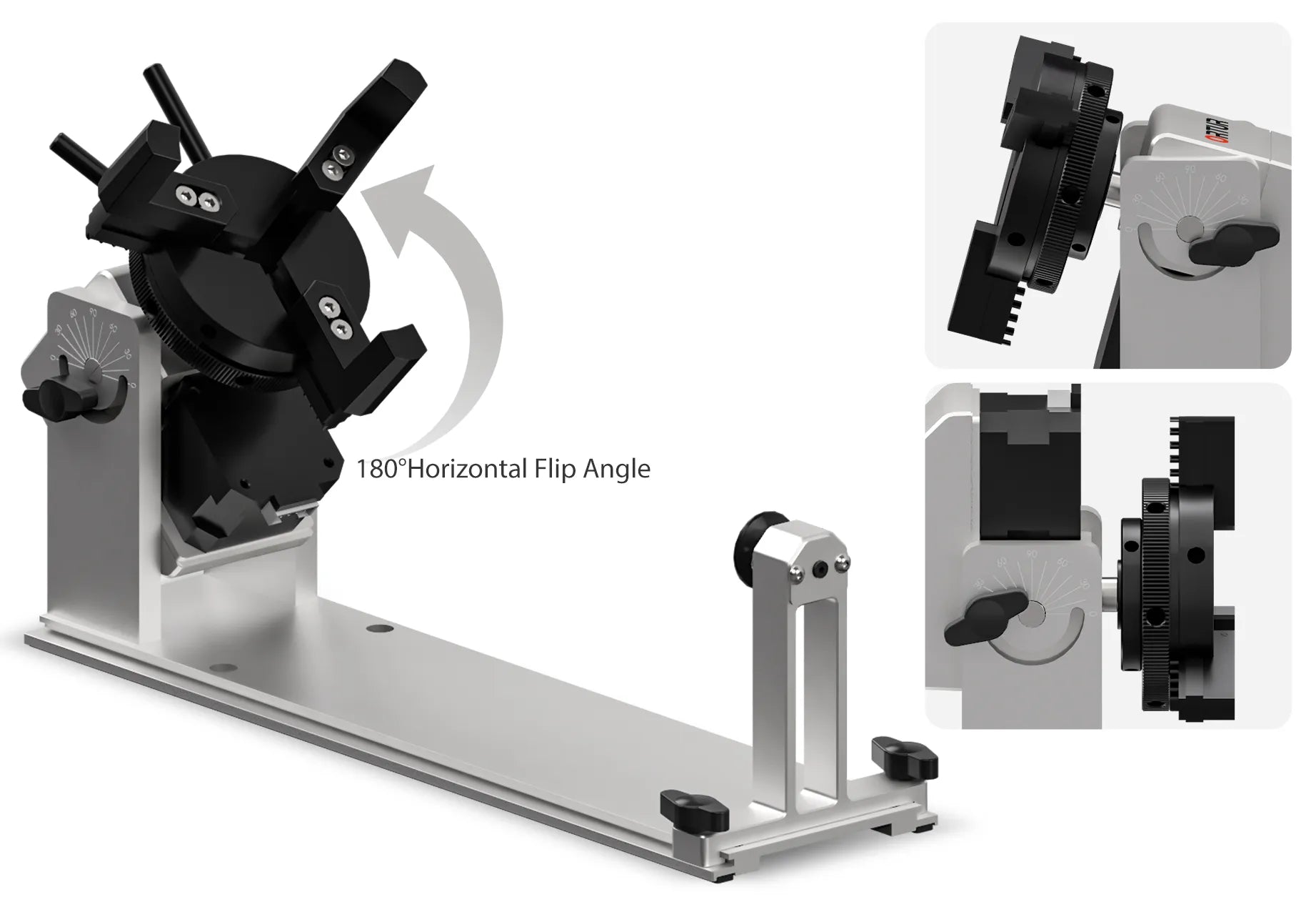 Ortur Y-axis Rotary Chuck Adjustable Stable Design