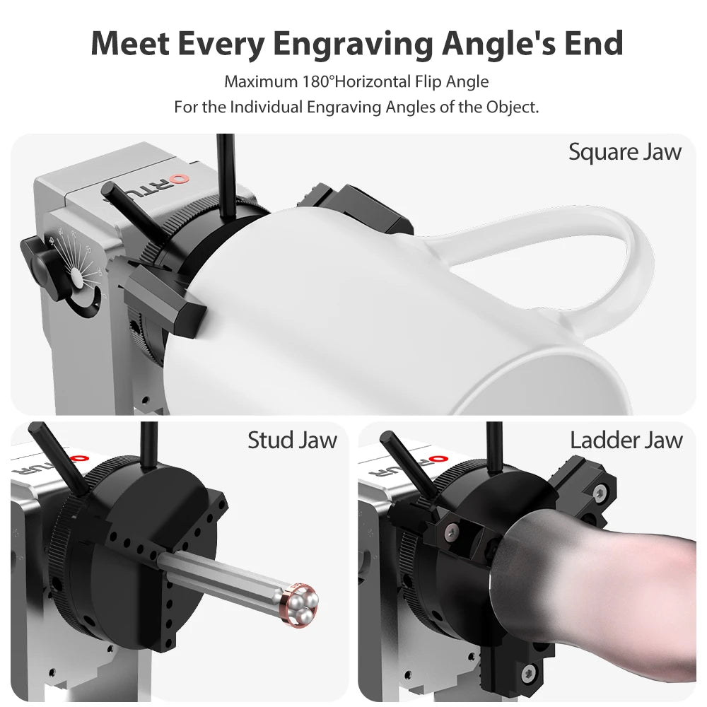Ortur Y-axis Rotary Chuck for Laser Engraver (YRC1.0) 03