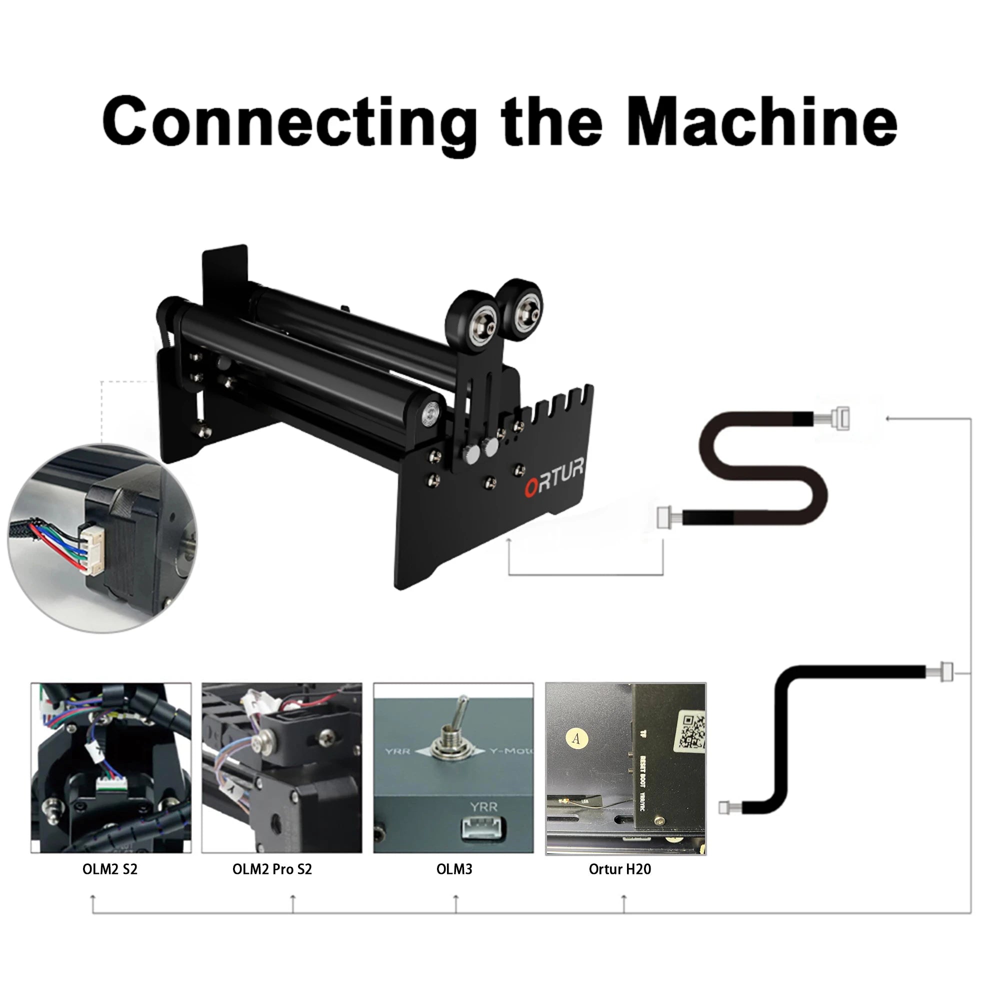 Ortur YRR 2.0 Rotary Roller for Cylinder Engraving 06
