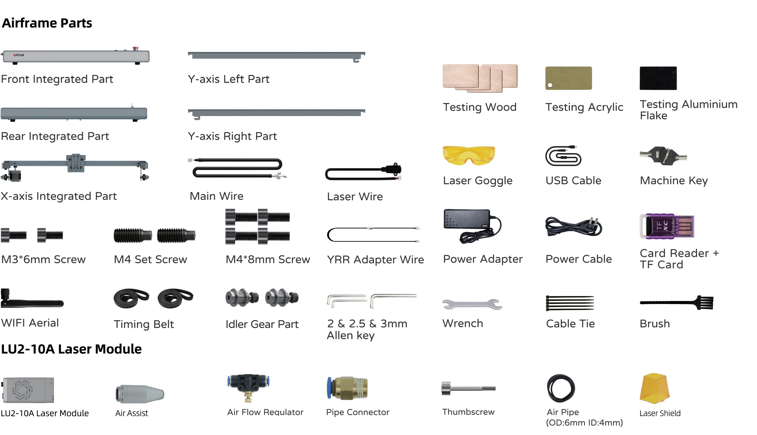 Limited Edition Ortur LM3 Package Lists