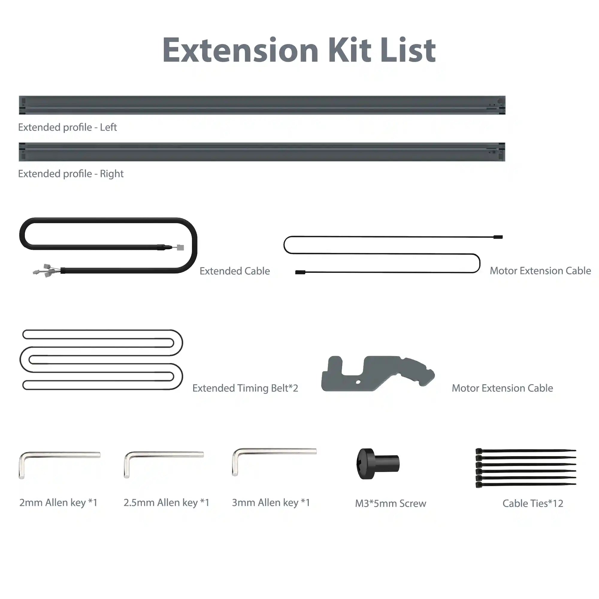 Ortur Verlängerung Kit für Laser Master 3 (ETK2.0)