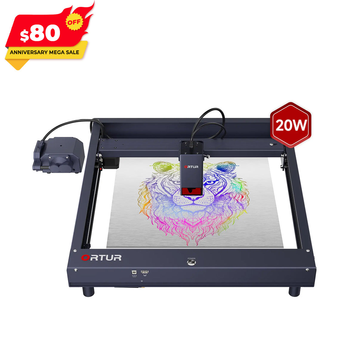 Ortur Laser Master H10 Gravur & Schneide maschine 20.000 mm/min 20W