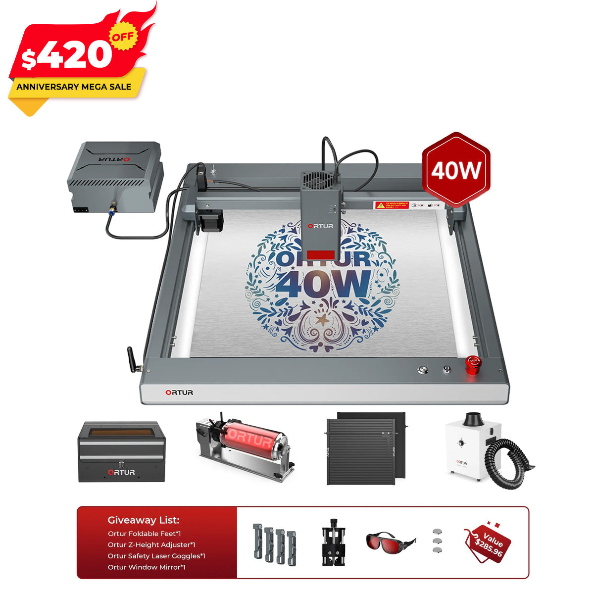 Gravure de laser d'Ortir LM3 et découpeuse 20,000 mm/min (40W/20W/10W)