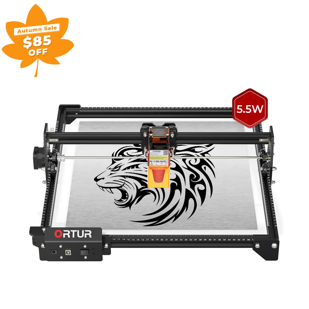 Base LM2 S2 grabado láser y máquina de corte 5.000 mm/min (10W/5W/1,6 W)